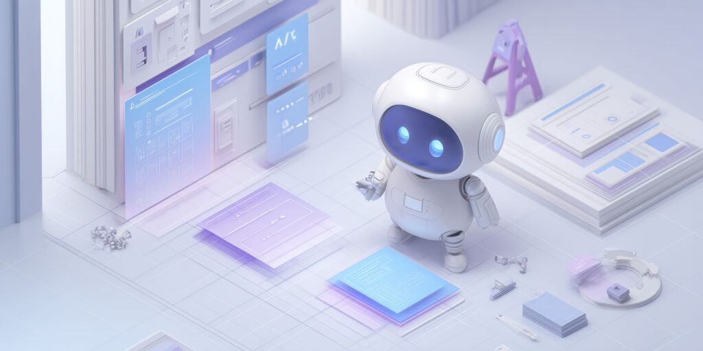 Obraz z Agentic AI robotem
